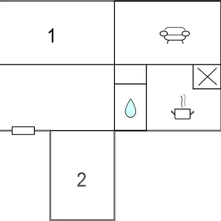 Apartment 2 Bedroom Cozy In *